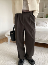 All day semi wide slacks(3color)