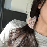 ハートストライプヘアクリップ