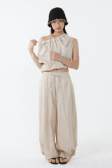FLOW WIDE PANTS_BEIGE