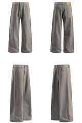 Washed Blue Flared Pants