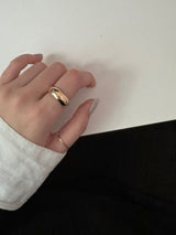[4 set] summer beads layered ring set / bold summer ring