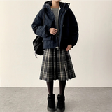 Ted High Neck Hooded Padded Jumper
