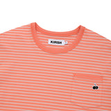 ユニモノチェリーストライプTシャツ [LIGHT ORANGE]