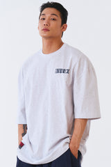 コアスモールロゴジャイアントフィットショートスリーブ Melange White