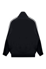 ARI PEACH FLEECE JERSEY TRACK TOP / BLACK