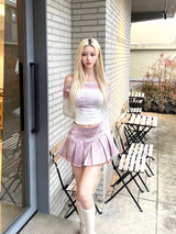 1447. ローズグラデーションオフショルダーT