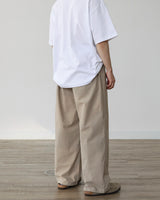 WIT LINEN COTTON WIDE PANTS