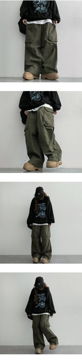 Polts Balloon Wide Cargo Pants (3 colors)