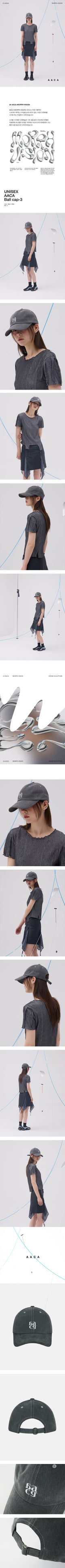 [UNISEX] AACA ボールキャップ3 Gray