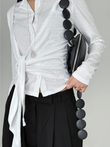 tied button cardigan (3color)