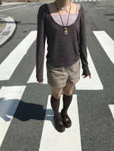 shu stripe t-shirts