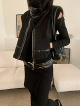 Ever Dumble High-Neck Two-Buckle Mustang Vest