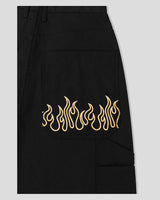 (UNISEX) Flame Double Knee Cotton Pants