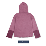 PIGMENT CUTTED HOODIE_REDDISH PURPLE