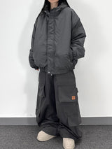 subtle patch cargo pants