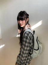 カンパブチェックオーバー長袖シャツ