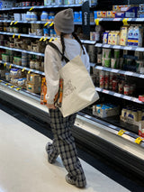 [MADE] Vino Checkered Banded Waist Pants