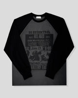 Poster Color Block Raglan Long Sleeve