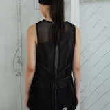 Mesh Netted Sleeveless black
