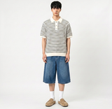 Overfit Stripe Collar Knit Ivory