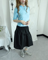 MONET LACE SHIRRING SKIRT