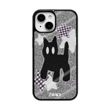 [MADE] A skittish black cat glass case🐈‍⬛
