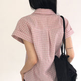 Nontion Vintage Seersucker Slim Check Shirt