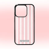 コージーストライプエポキシバンパーケース (baby pink)