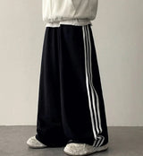 Polty 86 Numbering 3 Line Track Wide Pants
