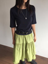 Horsebit leather belt(5color)