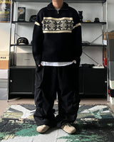 MR Nordic half-zip-up knit (3C)