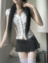 Sindy lace button blouse