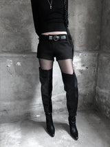 low-rise wool shorts (2color)