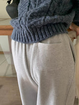 [Wool fleece] Eggdon string two-way pants