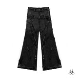 "00 KNIGHT CLUB BAGGY FLARE JEANS" 