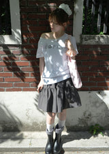 adorntie オフショルダー Tシャツ (white)