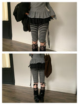 bibi stripe biker shorts