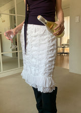 LACE PURE MIDI SKIRT (2color)