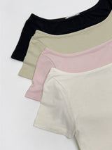 ジェリー ボートネック ショートスリーブ Tシャツ
