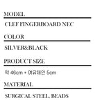 men's ネックレスビーディドチェーン_CLEF フィンガーボードネックレス