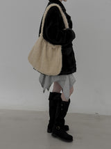 Poodle Wide Fur Shoulder Bag