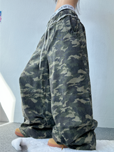 SEMI-WIDE BALLOON MILITARY PANTS🤎💚