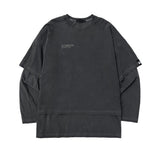 Flame Star Layered Long Sleeve T Pigment Charcoal