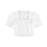 Blanc puff blouse_ivory