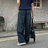 [1+1] LMN オールデイクールリネンワイドデニムパンツ (5 colors)