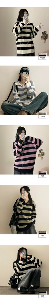 Barting Punching Collar Danga Knitwear