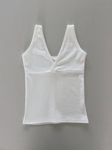 Raymon Basic V-Neck Wrap Sleeveless Top 4 Colors