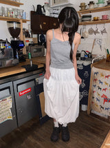 Nahisi Dot Shirring Sleeveless