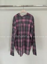 [UNISEX] Checkered Vintage Cutting Shirt