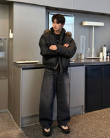 Lumi Curved Denim Pants